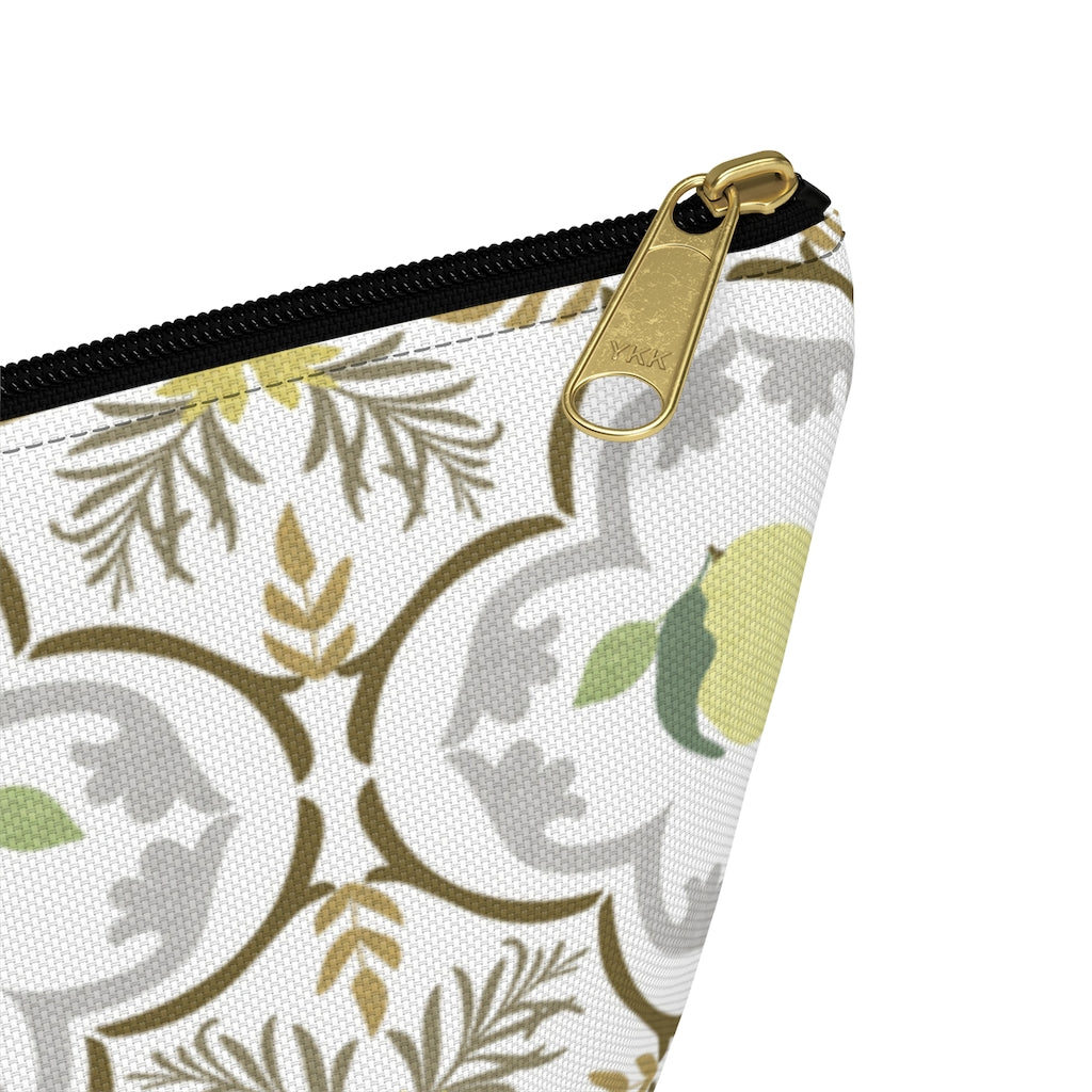 Freshly Squeezed Accessory Pouch w T-bottom in Gold