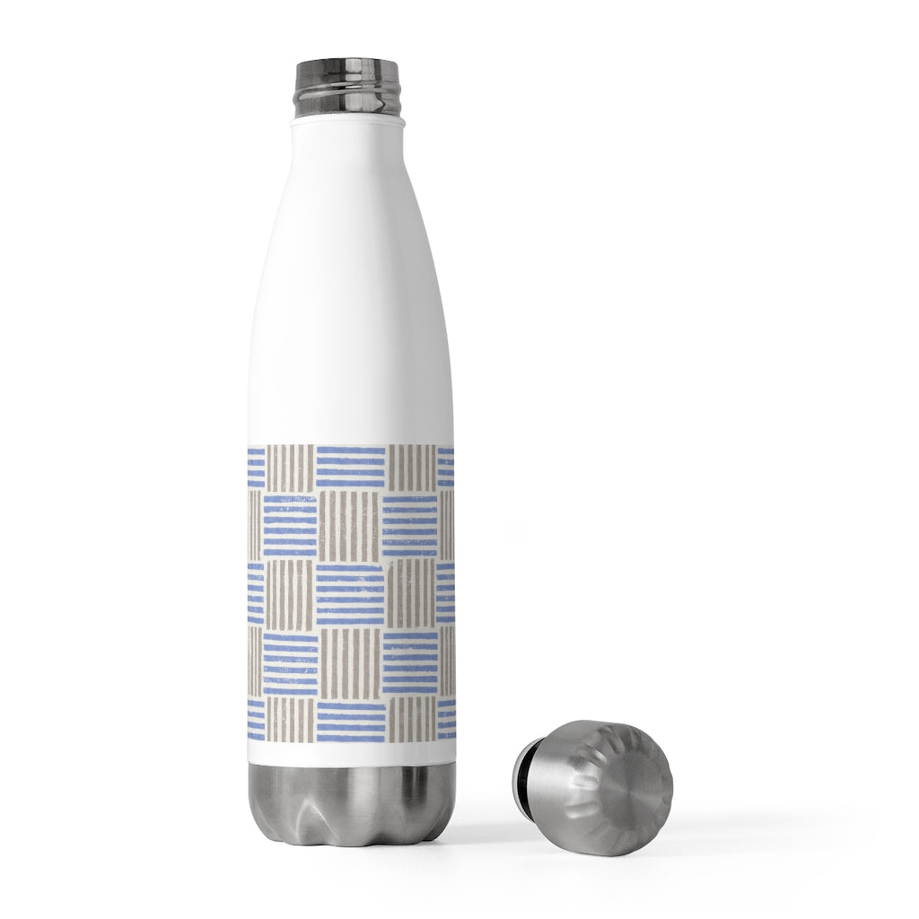 Block Plaid 20oz Insulated Bottle in Blue