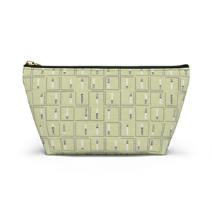 Pencil to Paper Accessory Pouch w T-bottom in Green