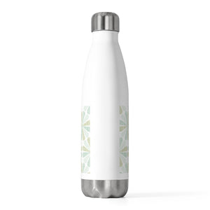 Floral Starburst 20oz Insulated Bottle in Aqua