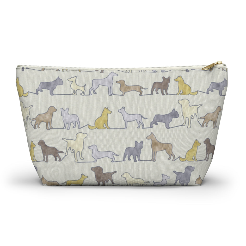 Dogs Accessory Pouch w T-bottom in Yellow