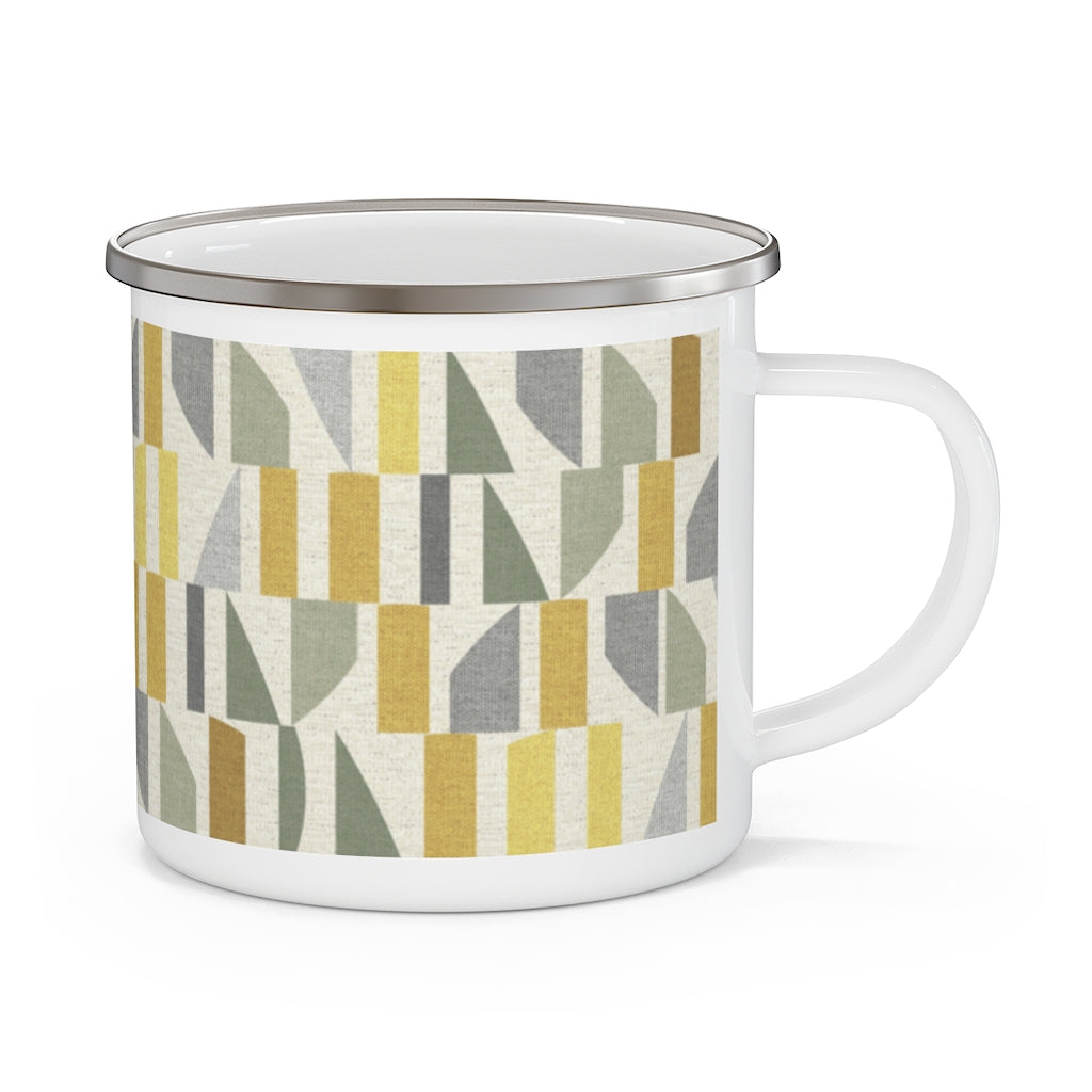 Frequency Code Enamel Mug in Yellow