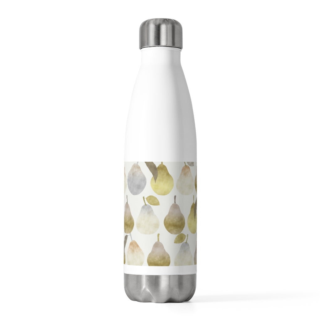 Watercolor Pears 20oz Insulated Bottle in Gold
