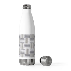 Block Plaid 20oz Insulated Bottle in Taupe