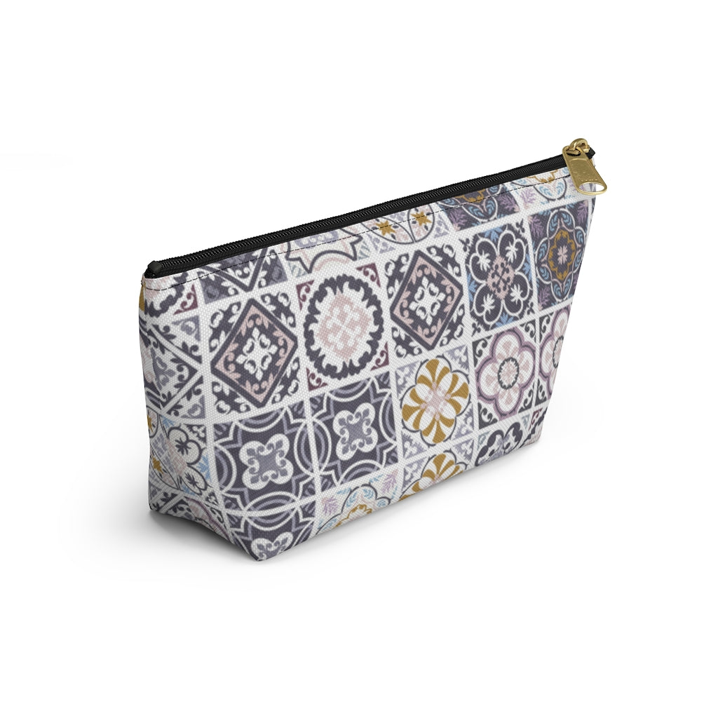 Seville Square Accessory Pouch w T-bottom in Purple