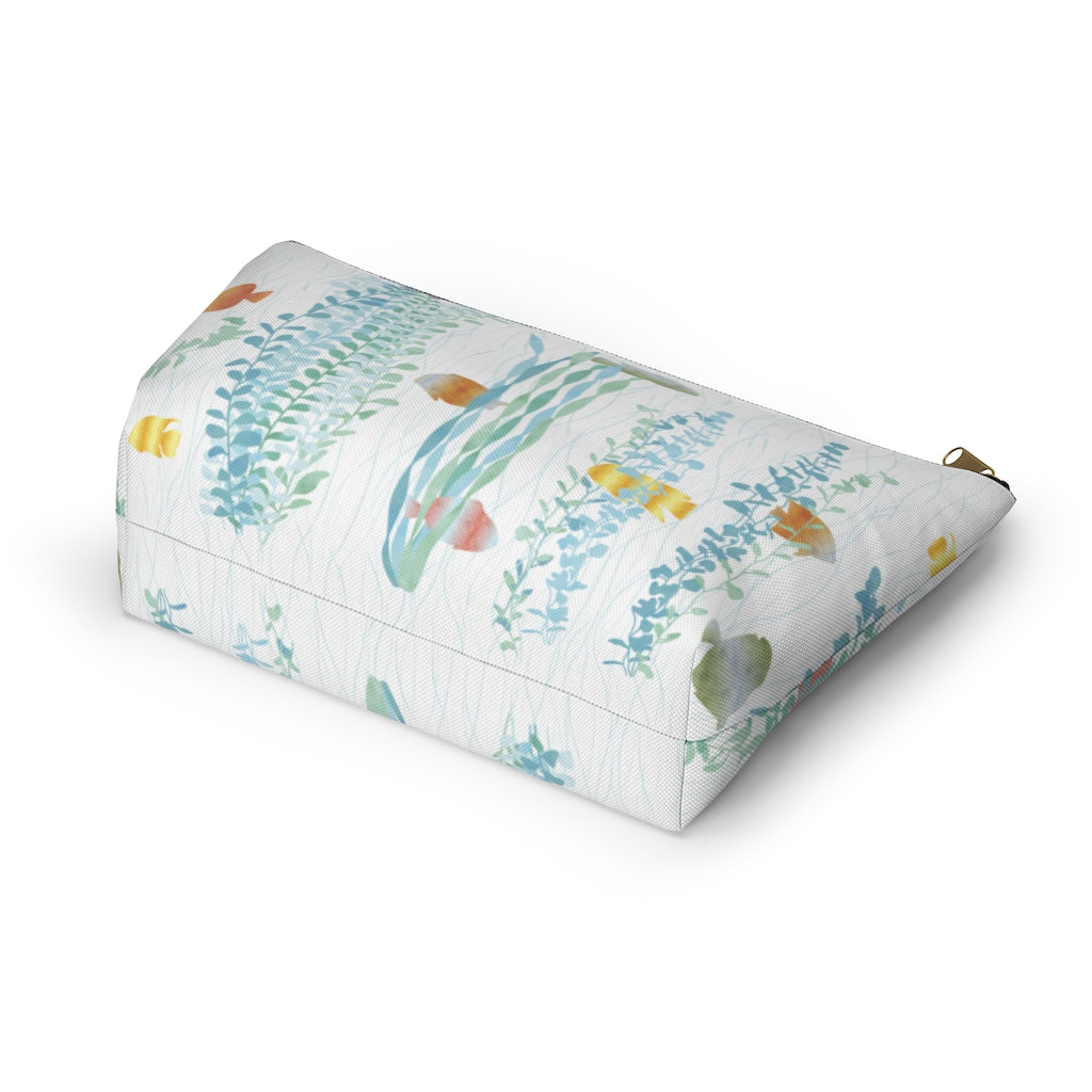 Aquarium Accessory Pouch w T-bottom in Aqua