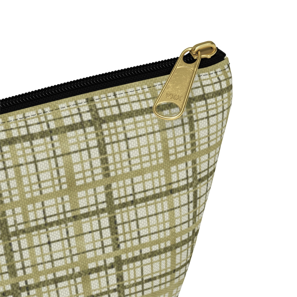 Rogers Tartan Accessory Pouch w T-bottom in Green