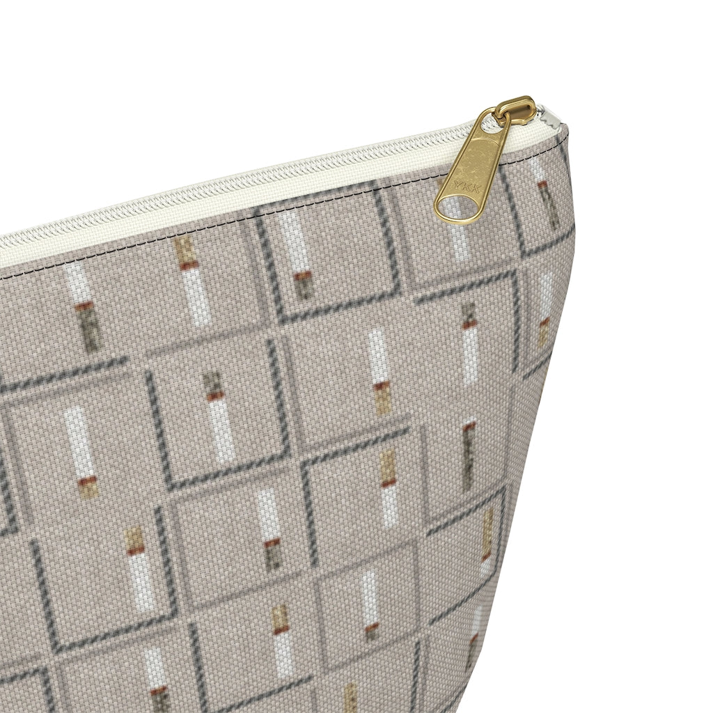 Pencil to Paper Accessory Pouch w T-bottom in Taupe