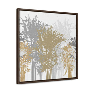 Lucky Bamboo Framed Gallery Wrap Canvas in Brown
