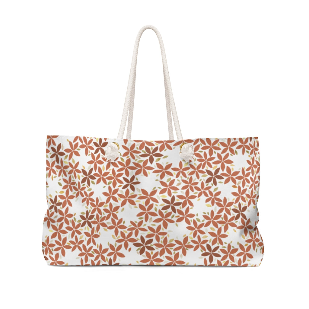 Snowbell Weekender Bag in Coral