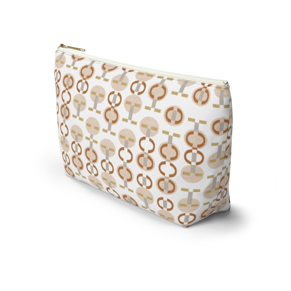 Telegraph Code Accessory Pouch w T-bottom in Orange