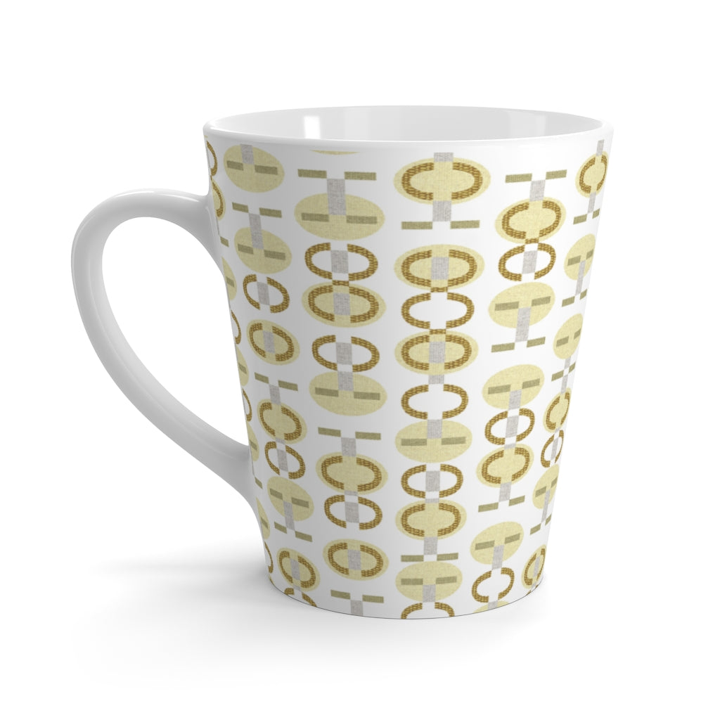 Telegraph Code Latte Mug in Yellow