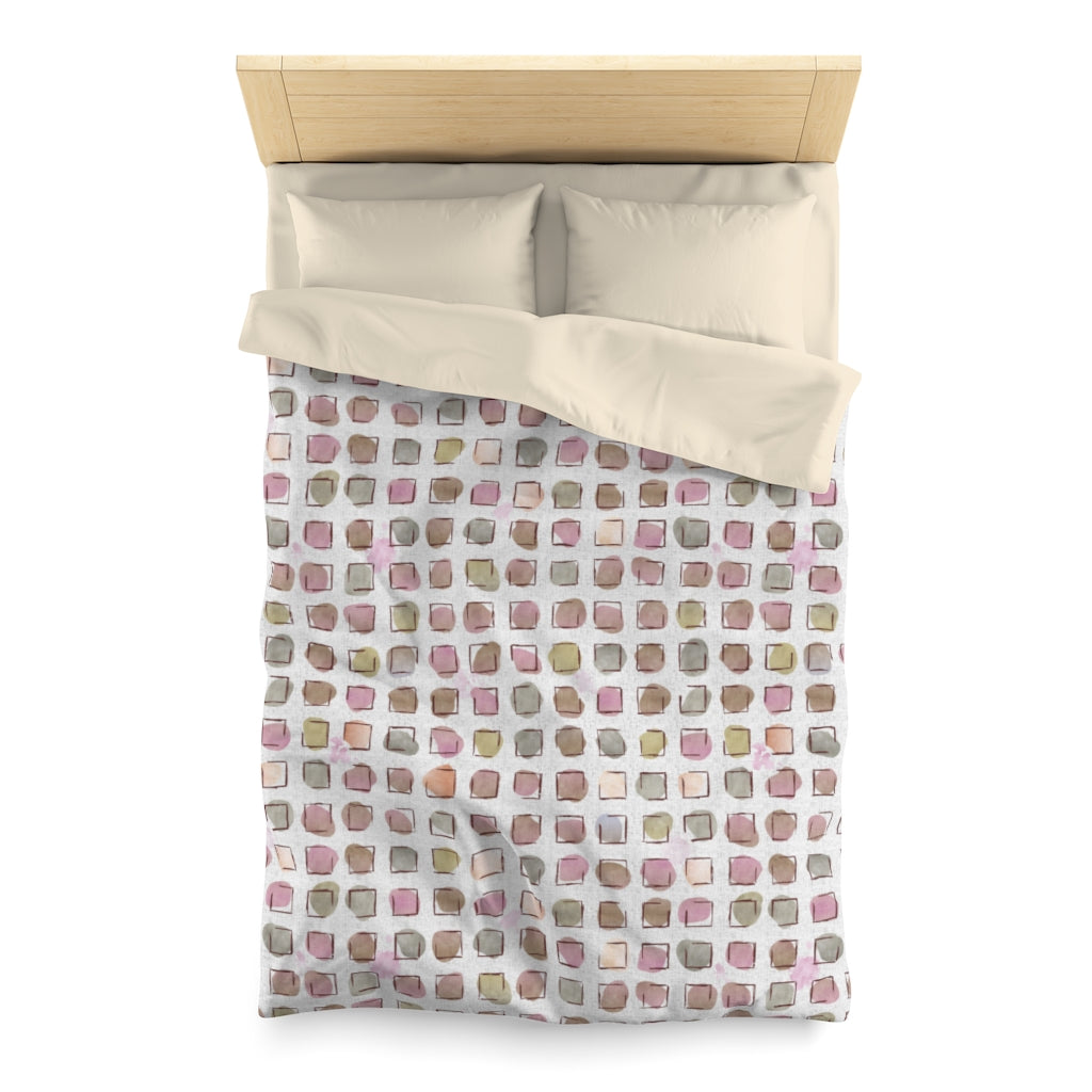 Make a Splash Microfiber Duvet Cover in Purple