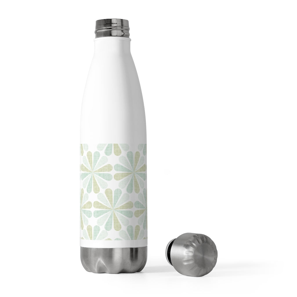 Floral Starburst 20oz Insulated Bottle in Aqua