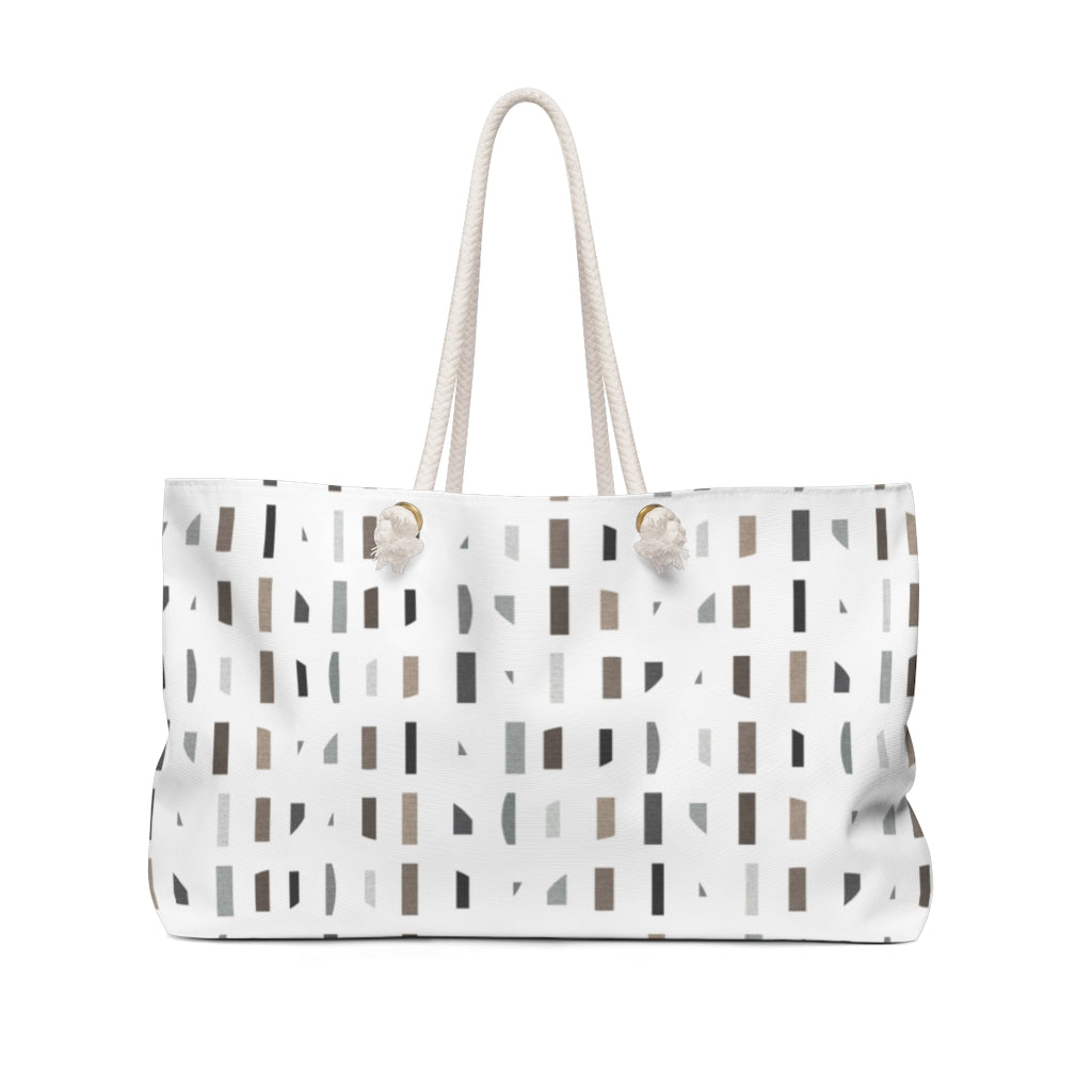 Tujjedy Code Weekender Bag in Taupe