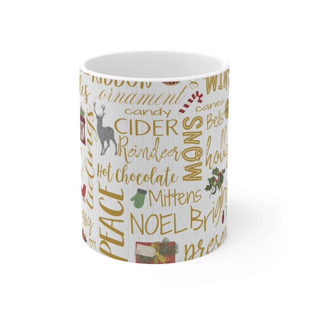 Holiday Cheer Mug in Gold