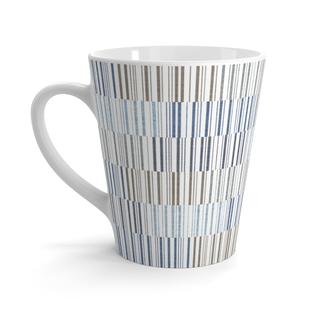 Traffic Code Latte Mug in Blue