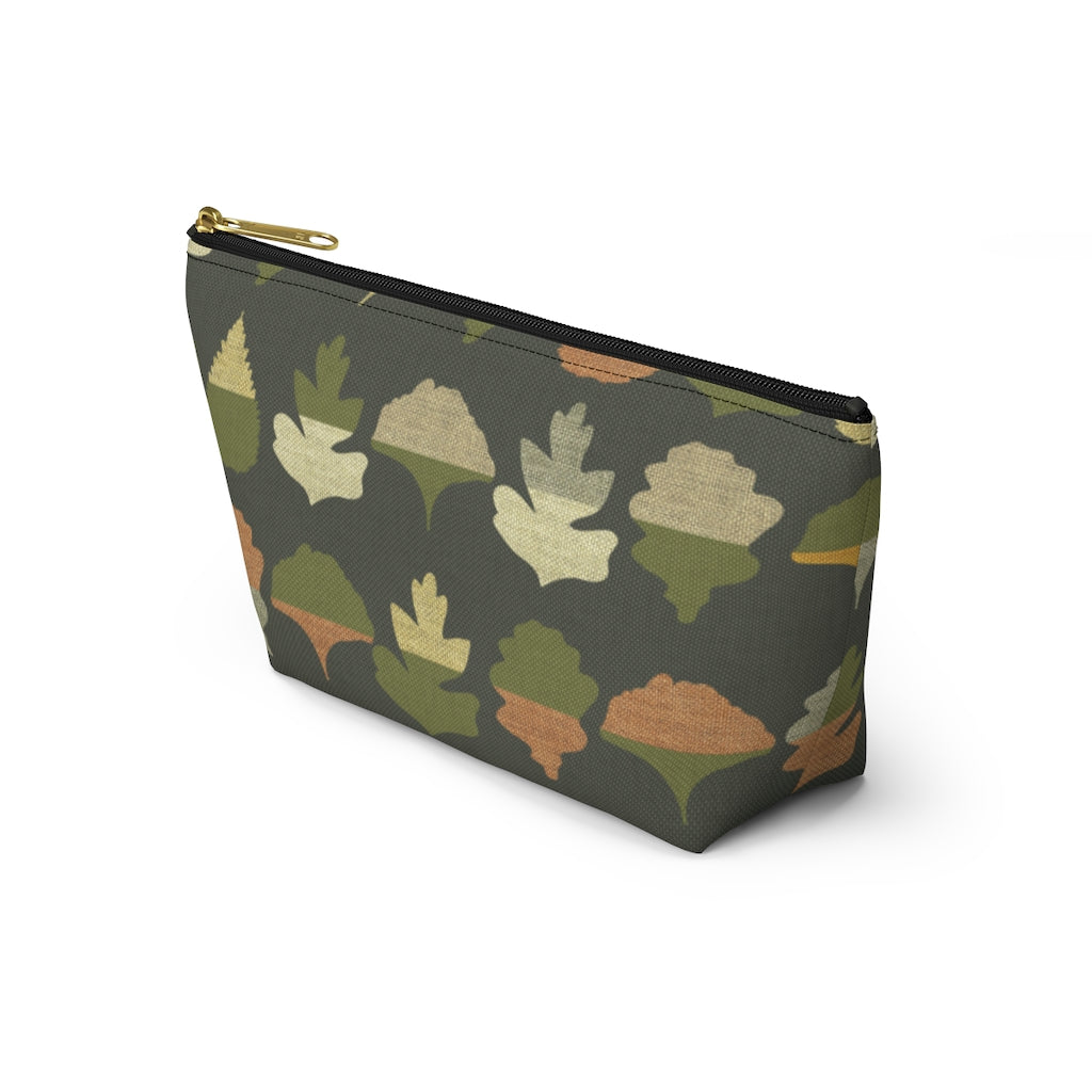 Frond Accessory Pouch w T-bottom in Green