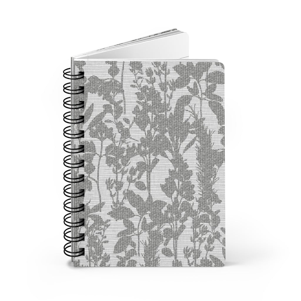 Coreglia Herbs Spiral Bound Journal in Gray