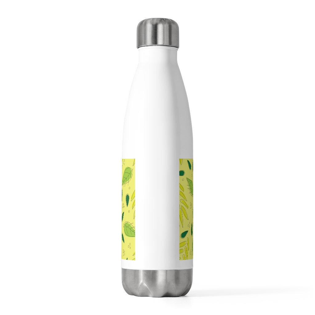 Tossed Leaves 20oz Insulated Bottle in Yellow