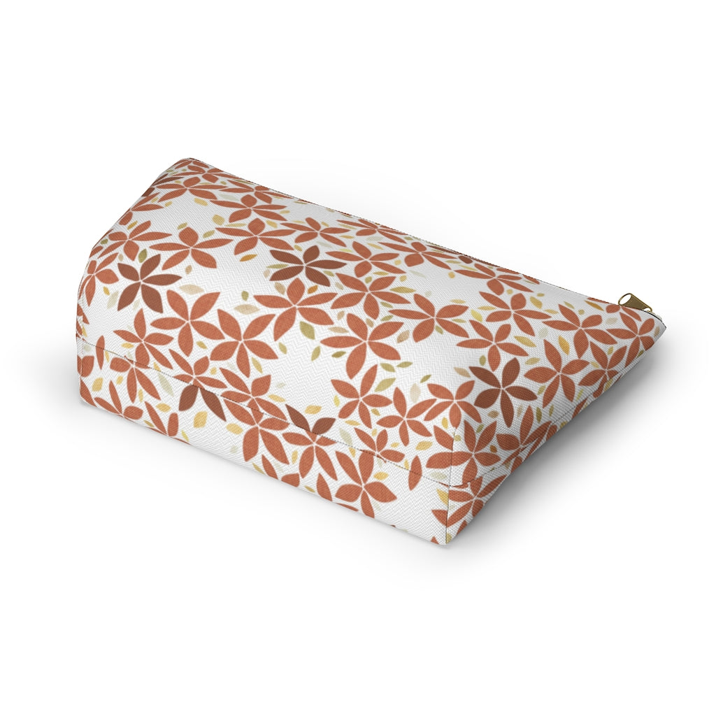 Snowbell Accessory Pouch w T-bottom in Coral