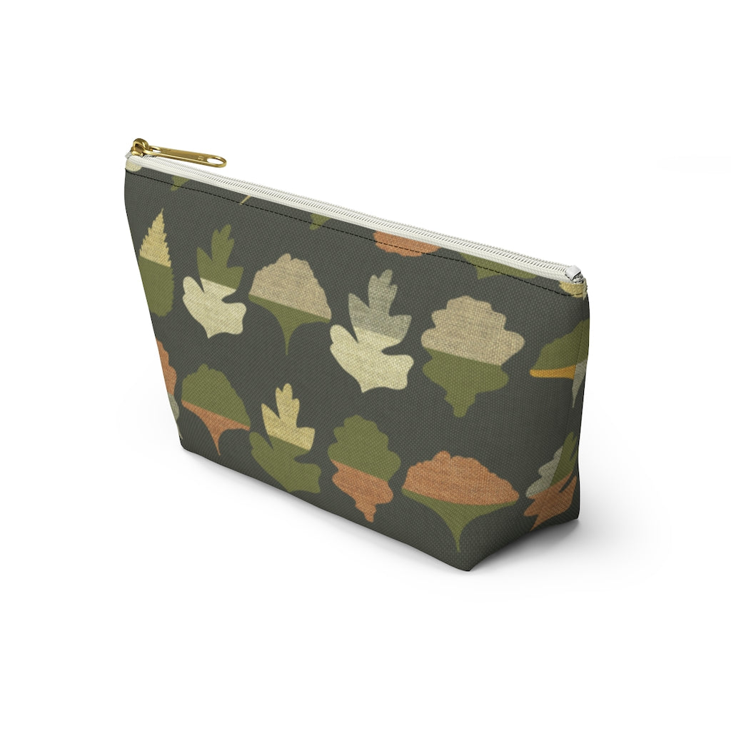 Frond Accessory Pouch w T-bottom in Green