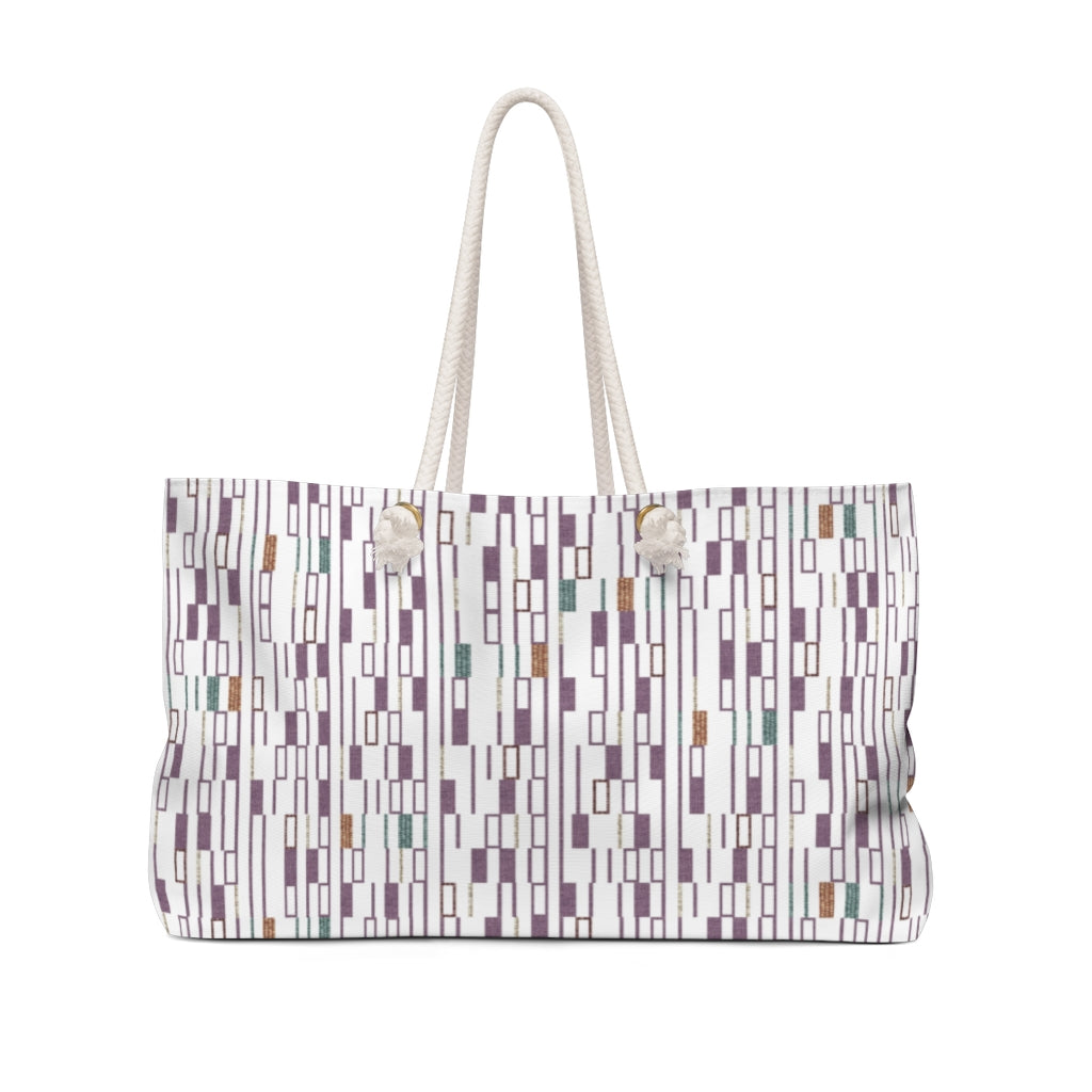 Signals Code Weekender Bag in Purple