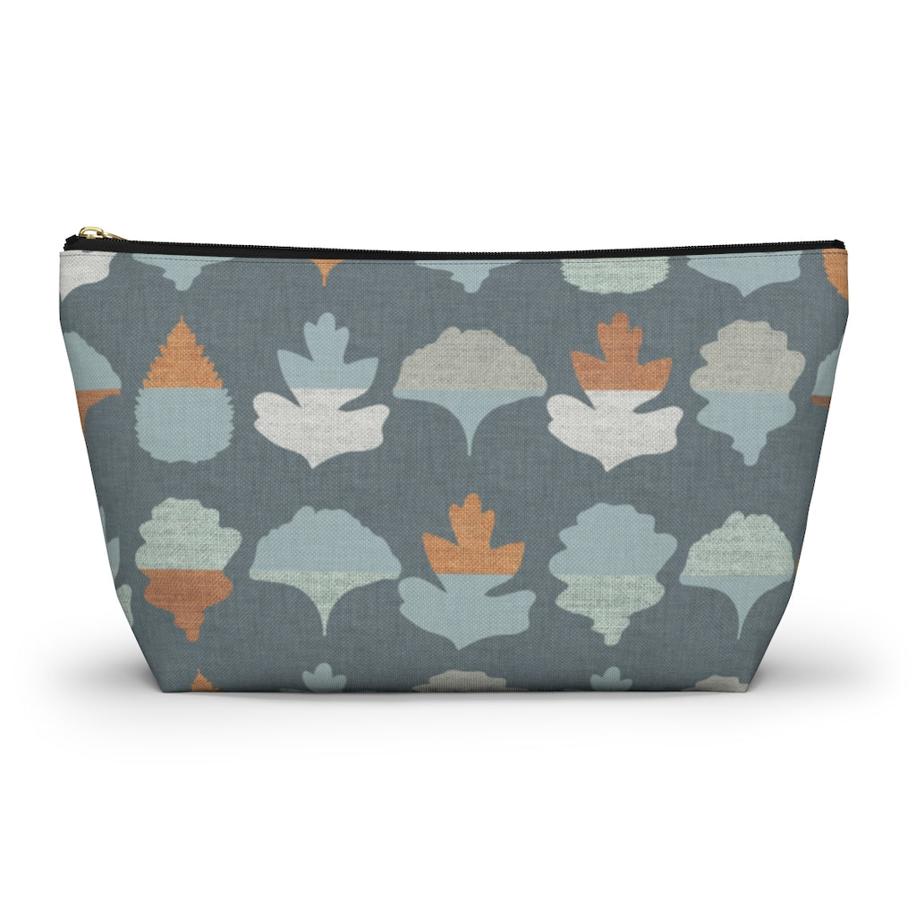 Frond Accessory Pouch w T-bottom in Aqua