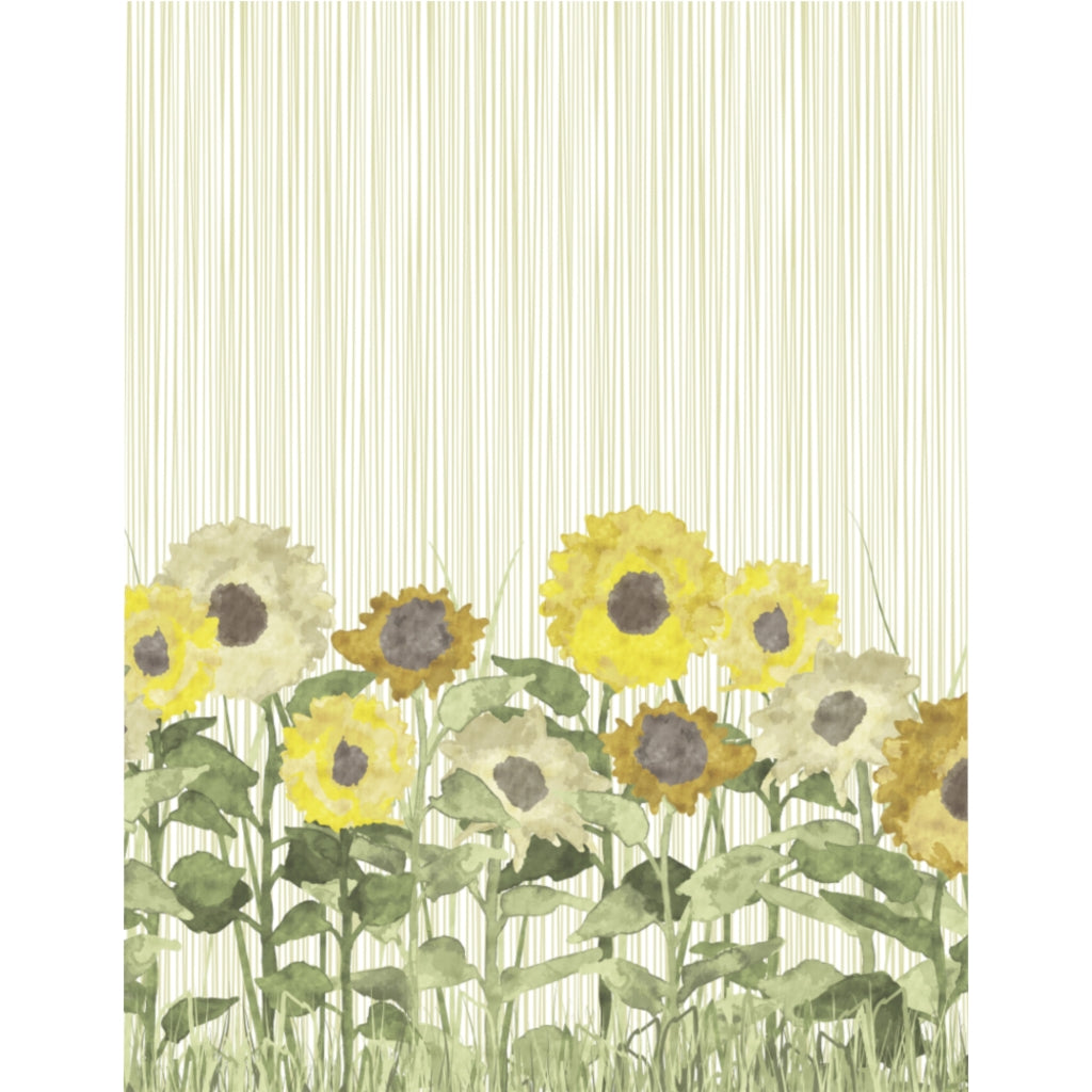 Sunflower Field Microfiber Duvet Cover in Yellow