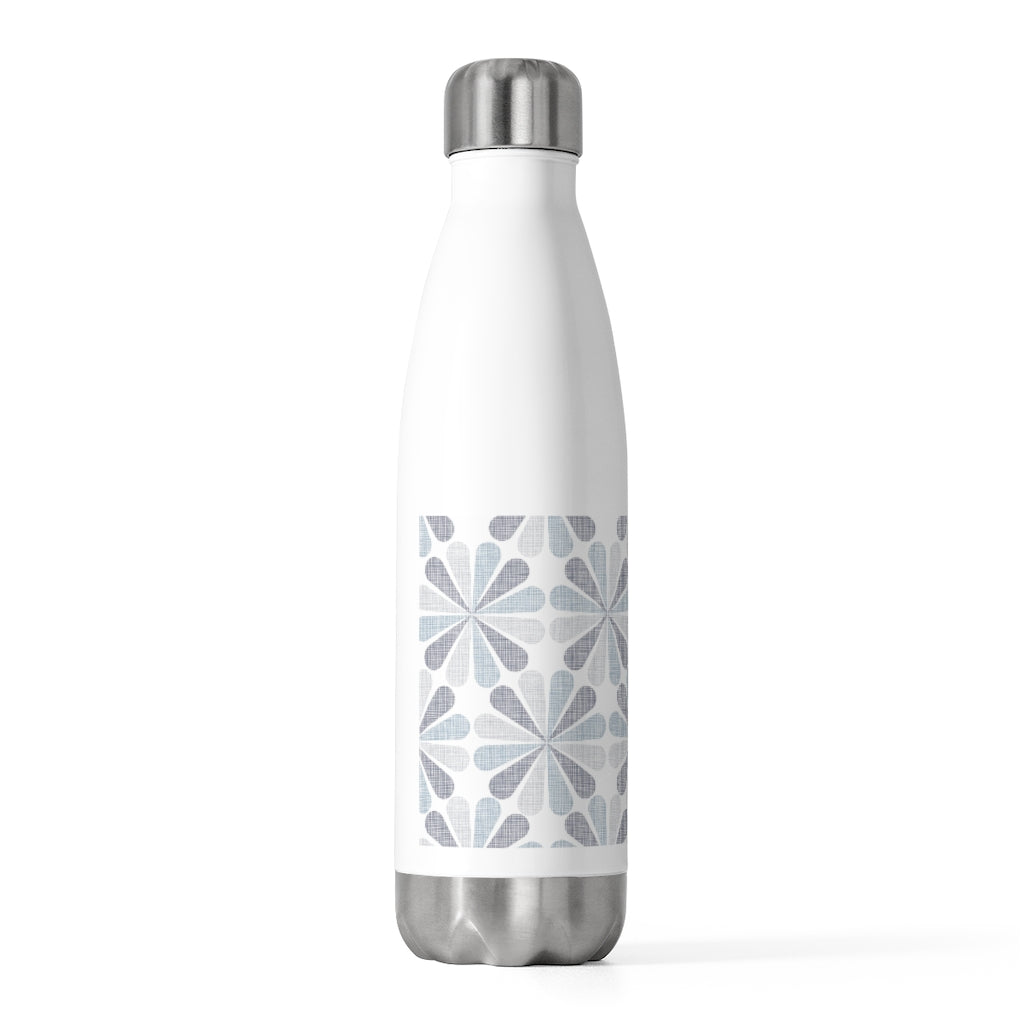 Floral Starburst 20oz Insulated Bottle in Blue