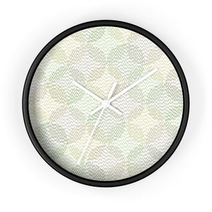 Stitch Circle Overlay Wall Clock in Green