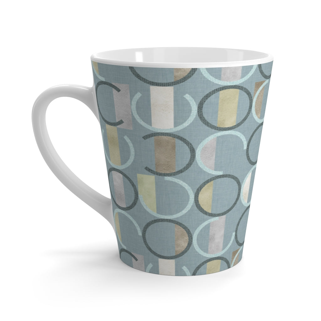 Journey Code Latte Mug in Aqua