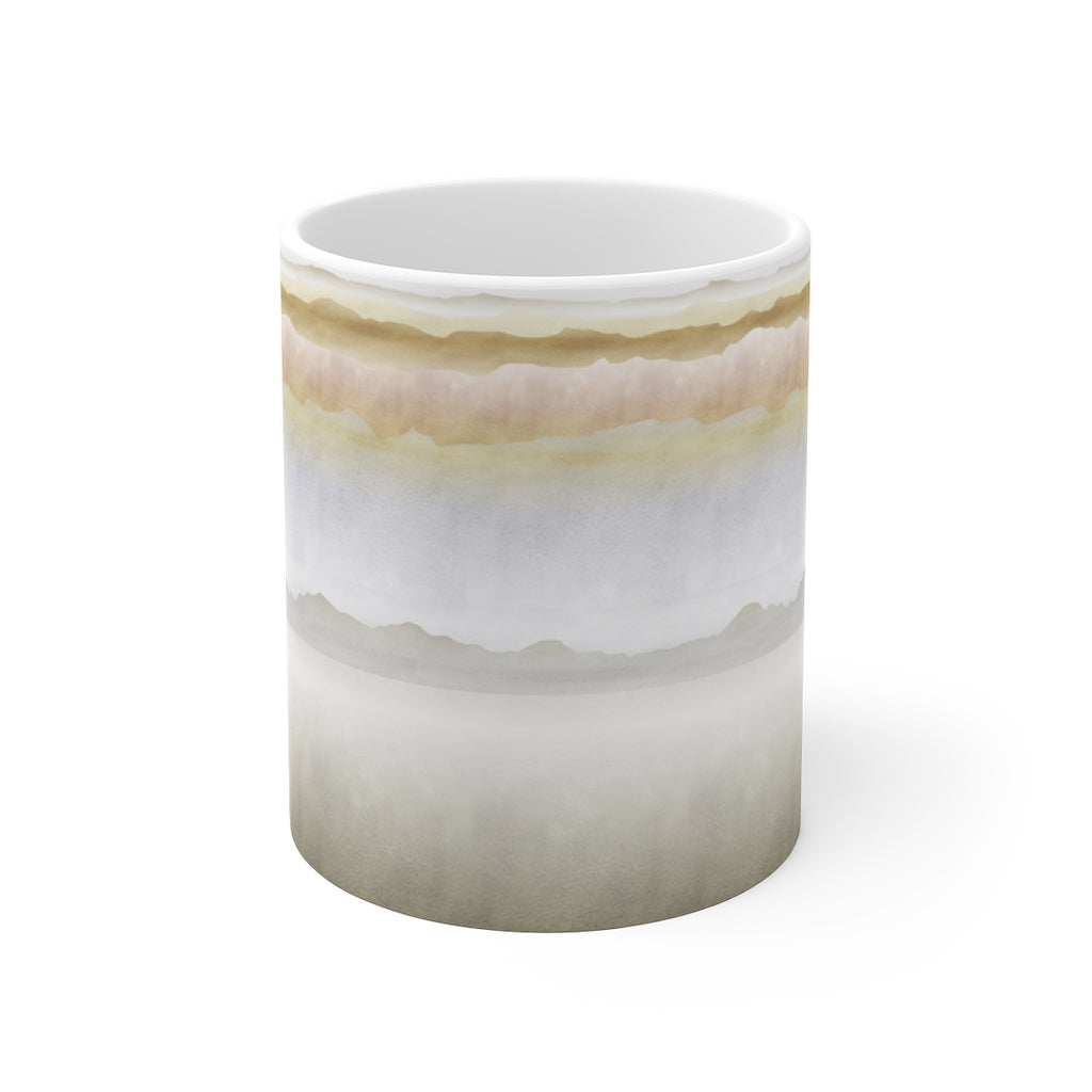 Watercolor Mountains Mug in Brown