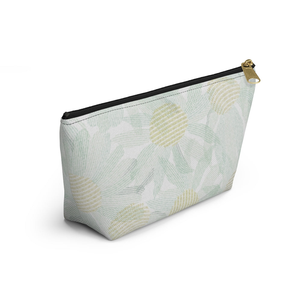 Daisy Chain Code Accessory Pouch w T-bottom in Aqua