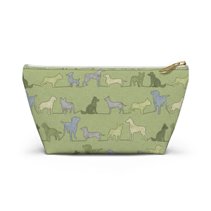 Dogs Accessory Pouch w T-bottom in Green