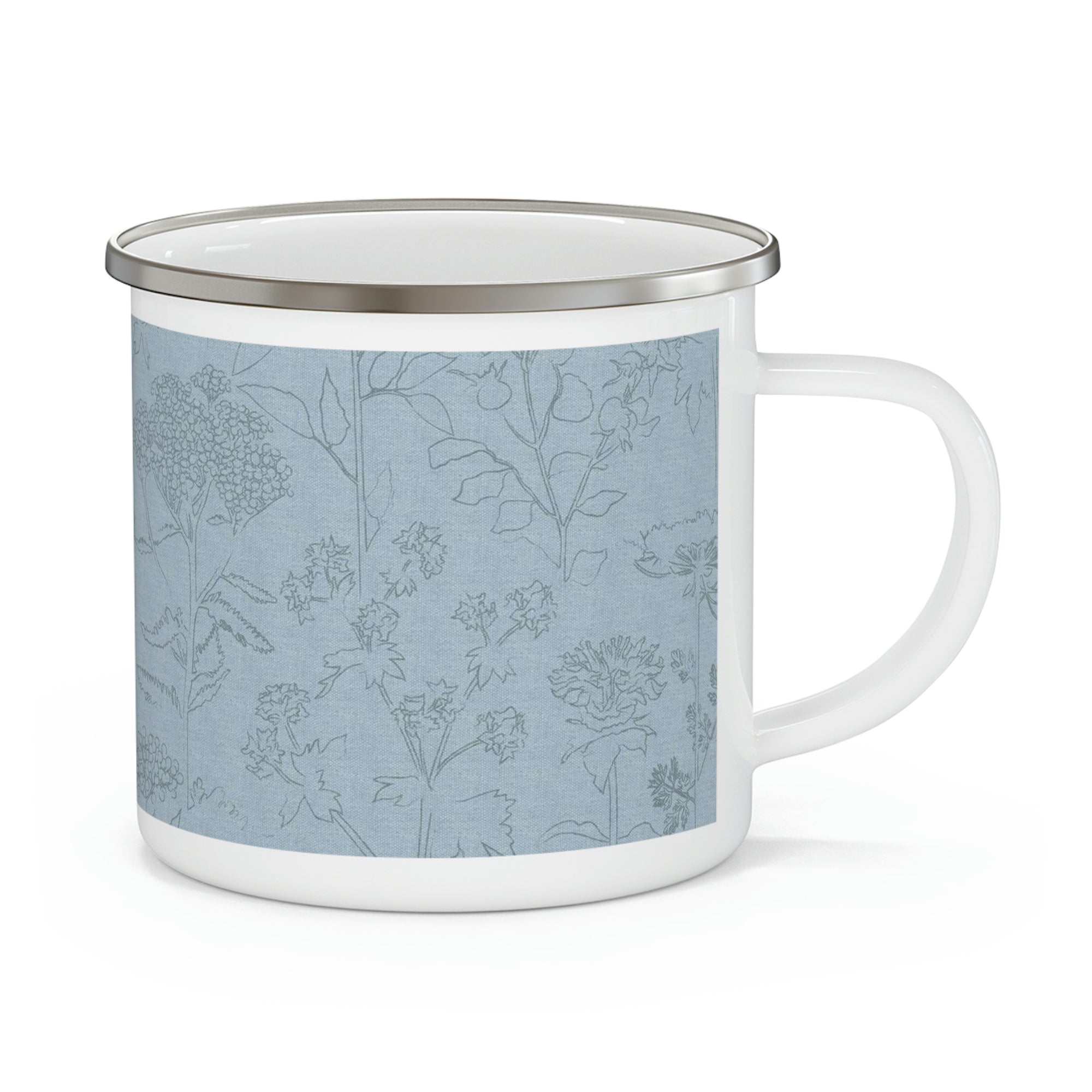 Swallowtail Enamel Mug in Blue