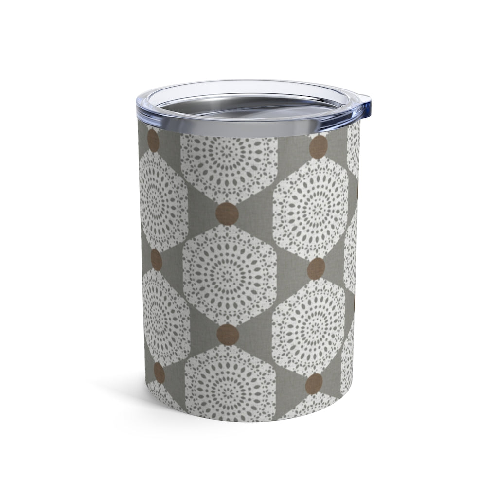 Lace Hexagon Tumbler in Gray