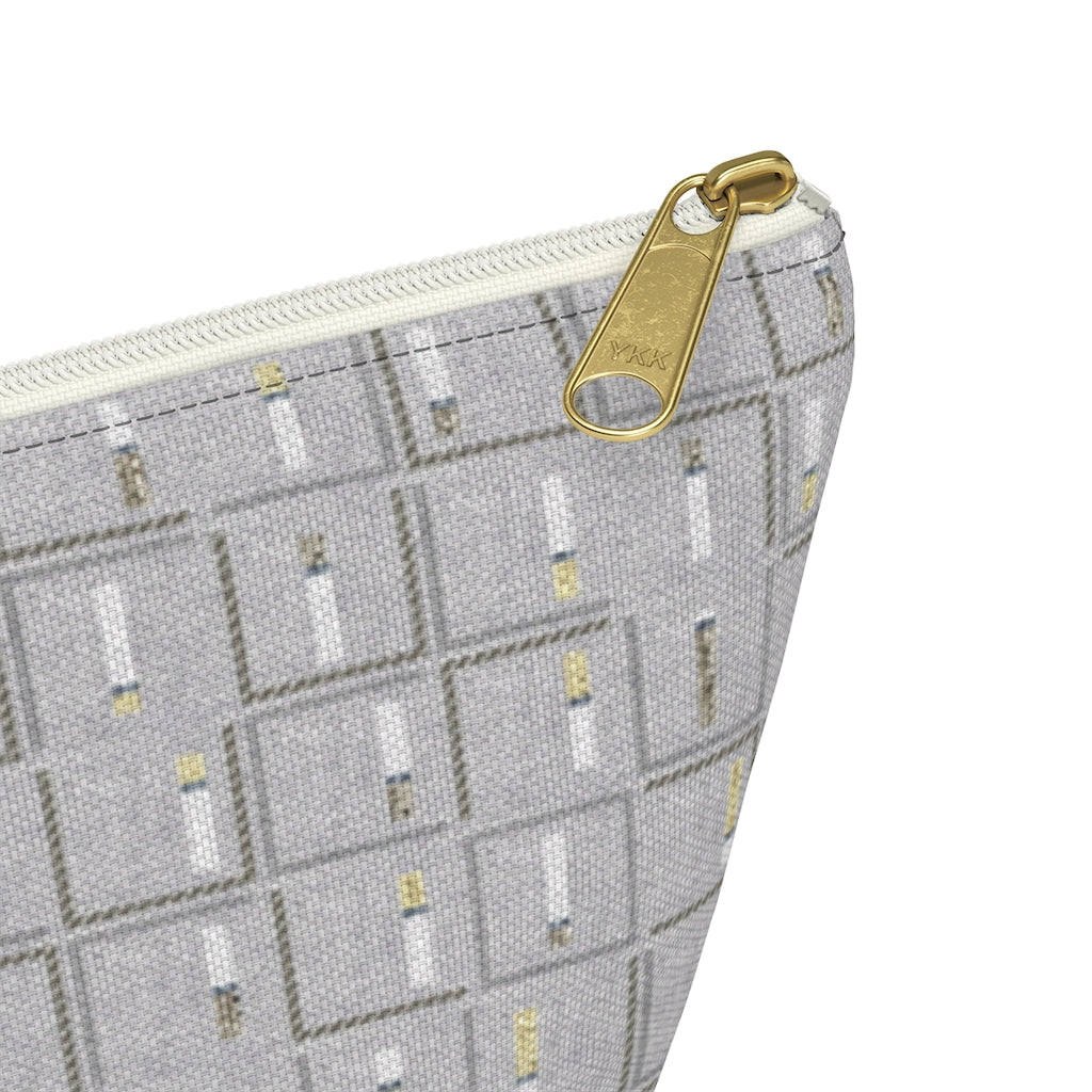 Pencil to Paper Accessory Pouch w T-bottom in Gray
