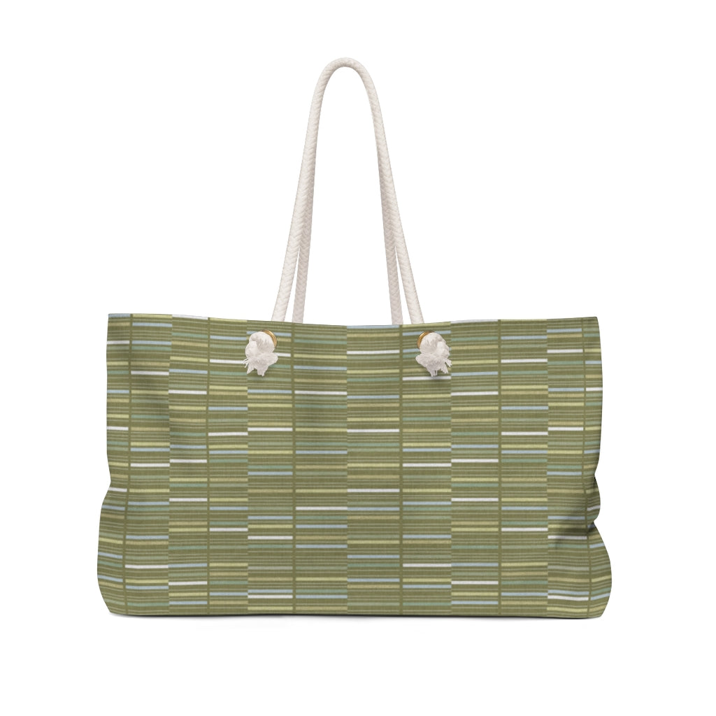 Letters Code Weekender Bag in Green