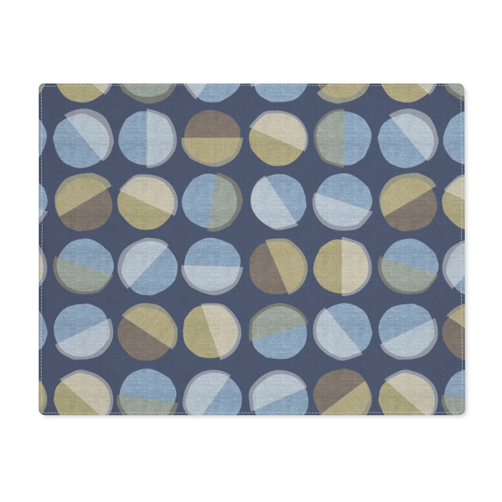 Ping Pong Placemat in Blue