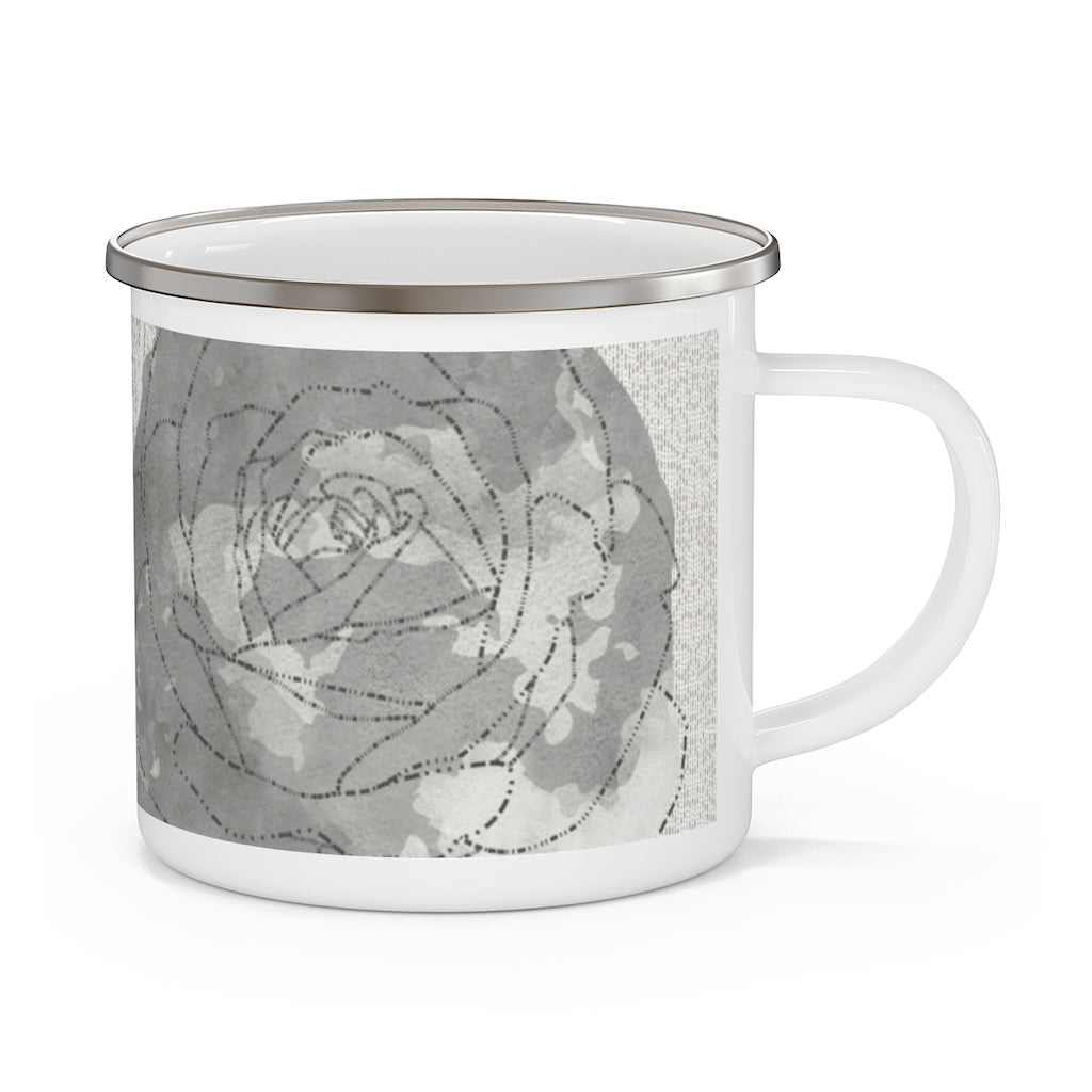 Decipher Code Enamel Mug in Brown