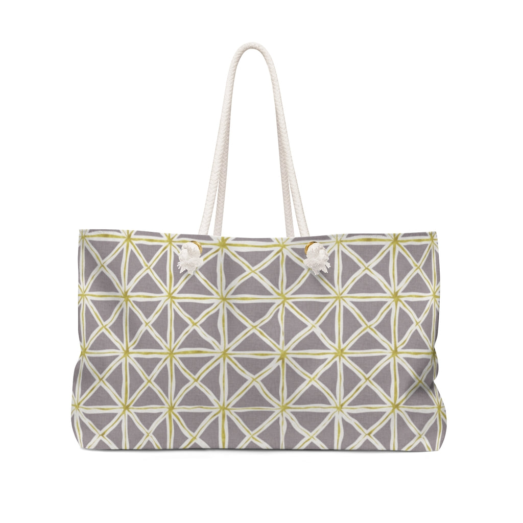 Tie Dye Folds Weekender Bag in Purple