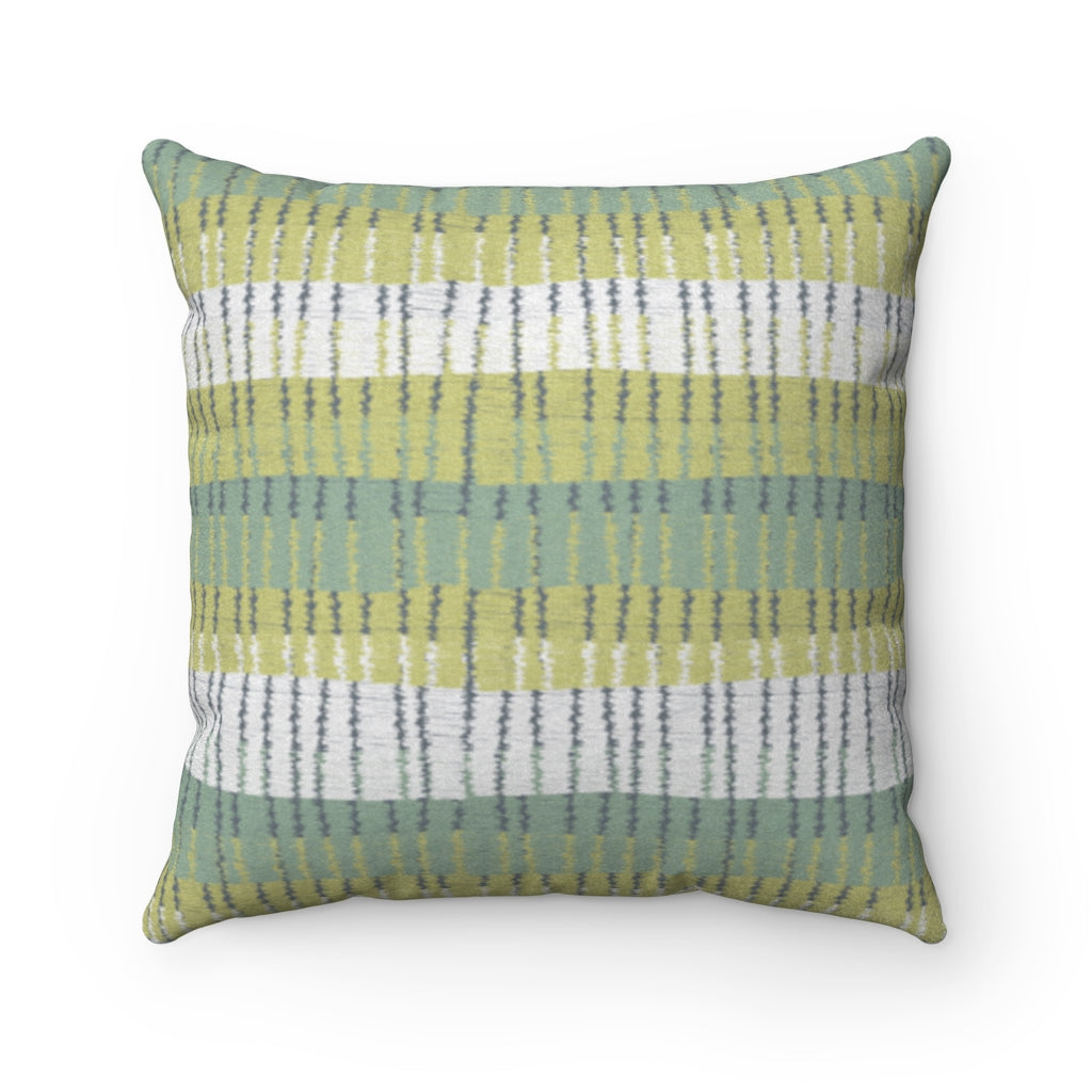 Bryce Canyon Square Throw Pillow in Aqua