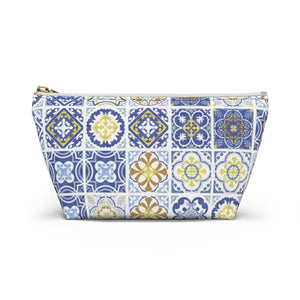 Seville Square Accessory Pouch w T-bottom in Blue