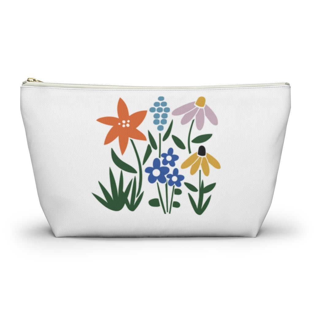 Flower Garden Accessory Pouch w T-bottom