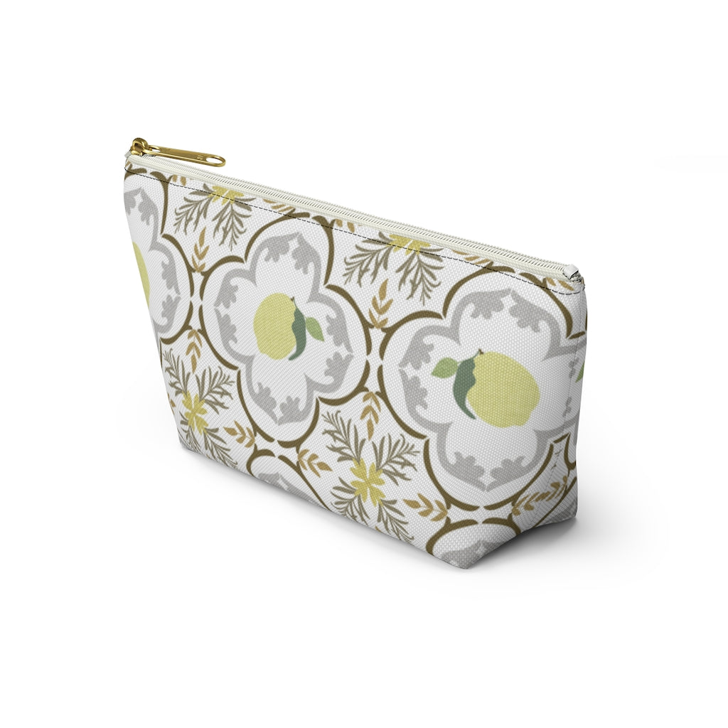 Freshly Squeezed Accessory Pouch w T-bottom in Gold