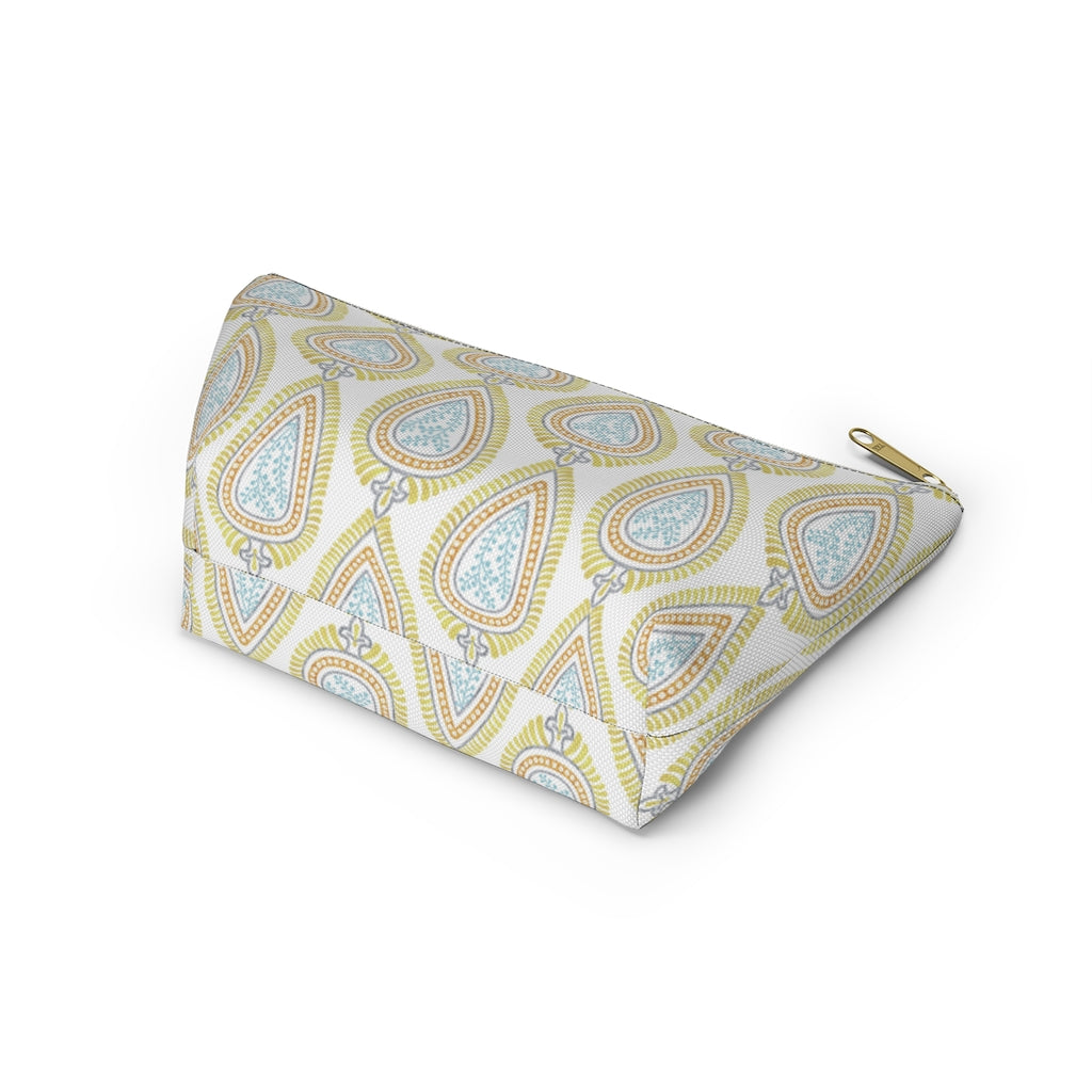 Teardrop Accessory Pouch w T-bottom in Gold