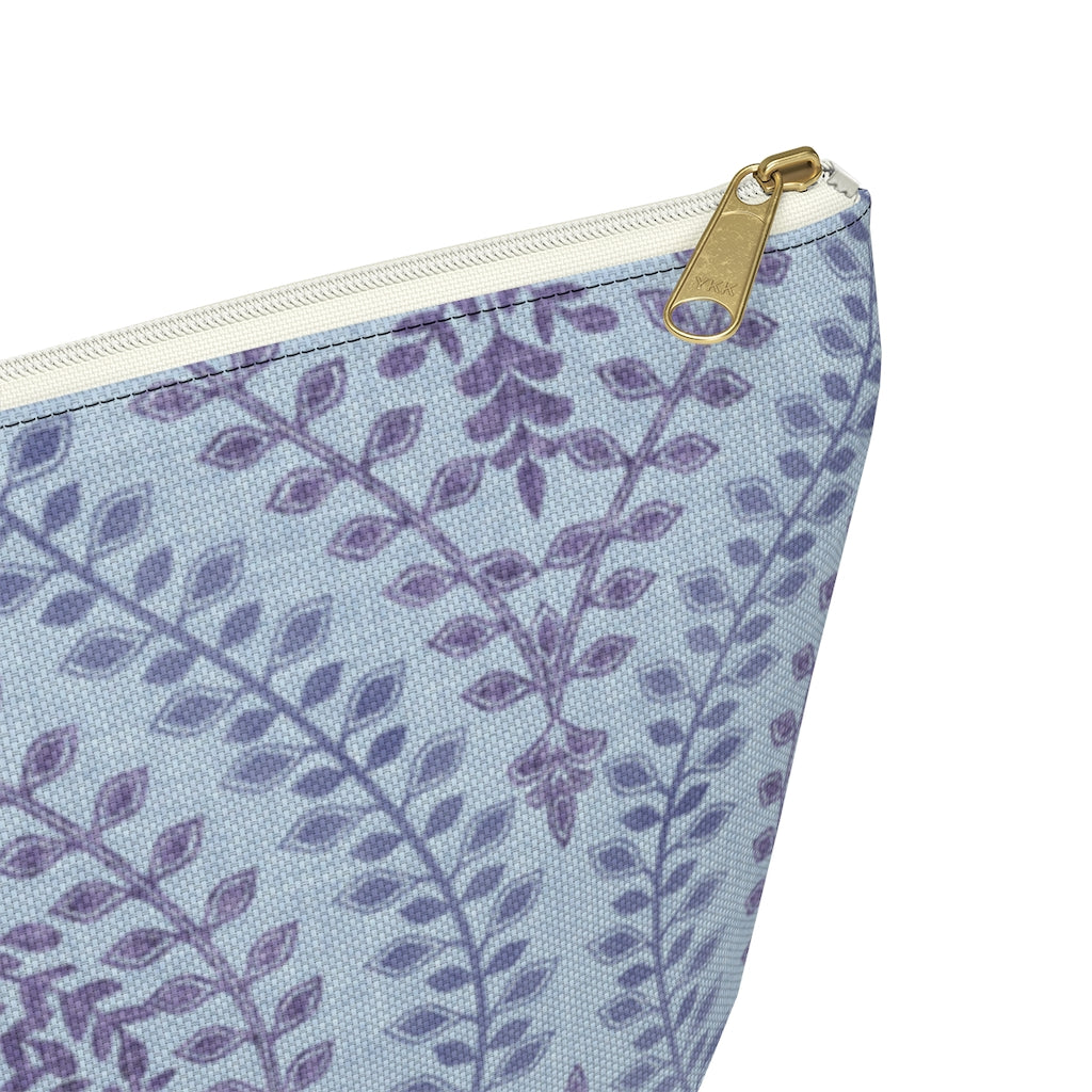 Mumbai Lace Accessory Pouch w T-bottom in Purple