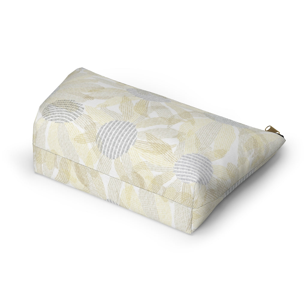 Daisy Chain Code Accessory Pouch w T-bottom in Yellow