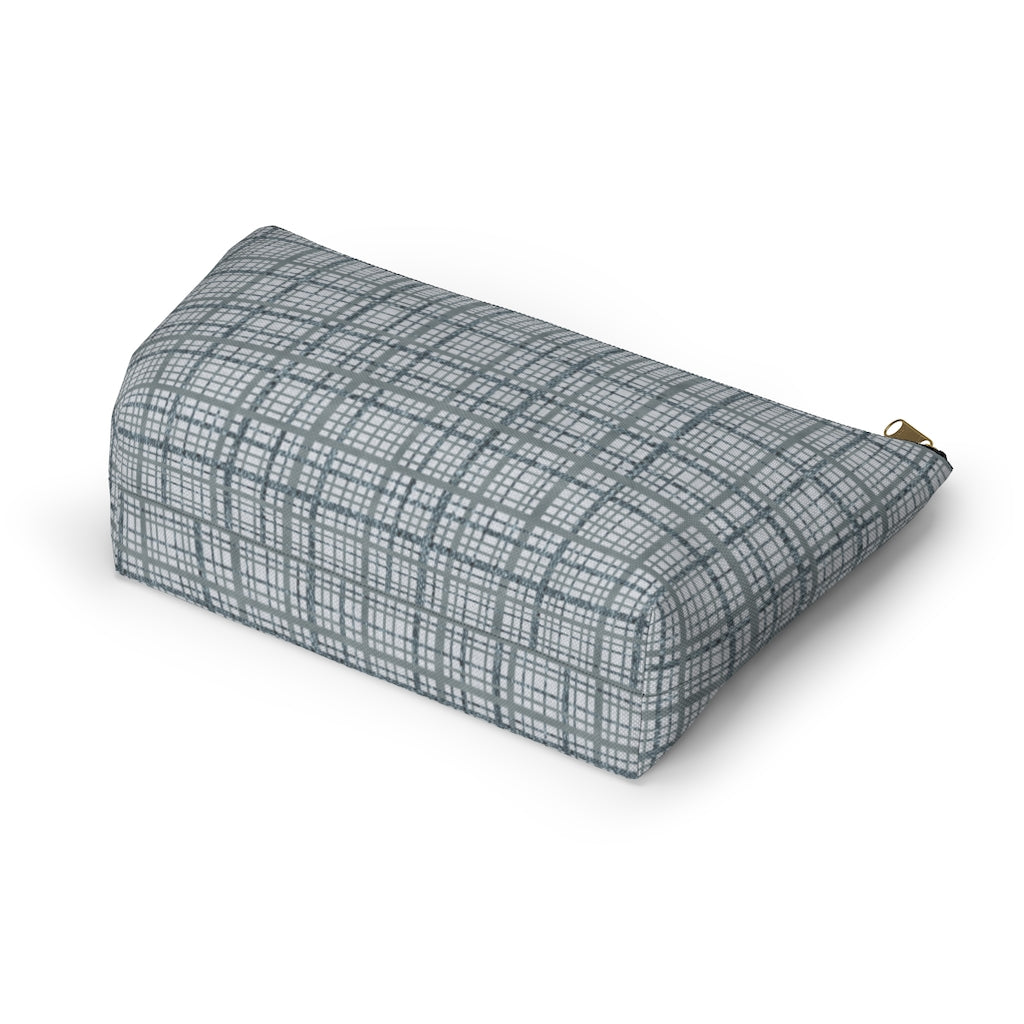 Rogers Tartan Accessory Pouch w T-bottom in Blue